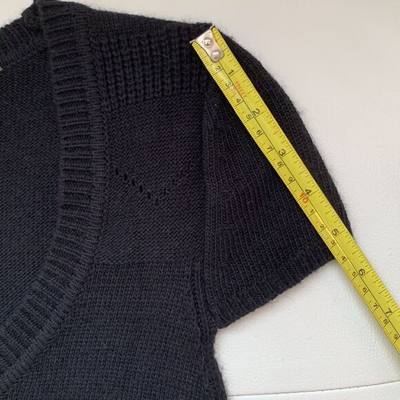 Vertigo Paris Angora blend black sweater / mini dress. Size M - Picture 4 of 9